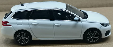 BritEM Graphics Commission: Norev 1/43 RHD Peugeot 308 SW Plain White Model for Code 3