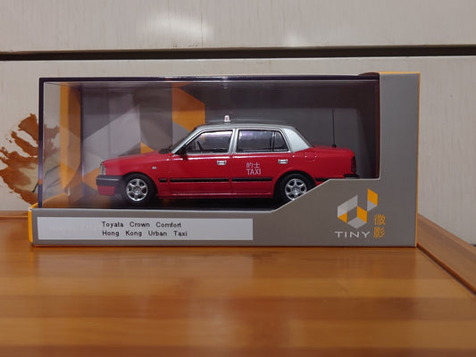 🇭🇰 Tiny 1/43 Toyota Crown Comfort Hong Kong Taxi (4 Seats) Model